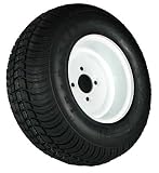4-hole 10 x 6 White Trailer Wheel and Tire (1105 lb. capacity)