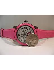 Akribos XXIV Womens AK560RD Quartz Multi-Function Genuine Leather Watch