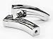 Motorcycle 4.5 inch Chrome Billet Handlebar Hand Bar Risers Riser Custom Billet Chrome HONDA YAMAHA KAWASAKI SUZUKI HARLEY DAVIDSON CRUISERS CHOPPERS HOGS Metric Motorcycle Bikes