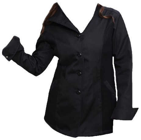 GoGo Gear Women's Cafe Motorcycle Jacket (Black, Size 18) On Sale