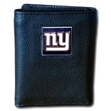 NFL Trifold Leather Wallet - New York Giants