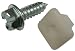 Pico 9698M #14 x 3/4 Metal Screw w/4 Prong Nylon Washer License Plate Fasteners 2 Sets per Package