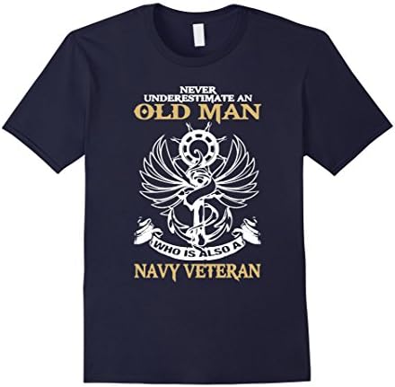 Men's Navy Veteran Shirt - Old Man Navy Veteran T-shirt 2XL Navy