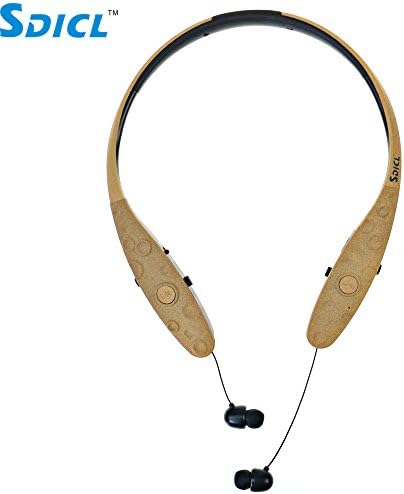 Bluetooth Headsets, Wireless Stereo Retractable Earbuds Bluetooth Headsets/earphones/earbuds, for iPhone/Android and other Bluetooth Device (980 YELLOW)