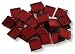 Garten & Freizeit : Spiegelmosaik Mosaiksteine rot 10x10mm