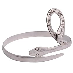 Indian Jewelery Sterling Silver Arm Bracelet Armlet 3.25 inches