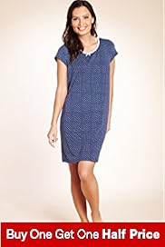 Scoop Neck Spot Print Minishirt