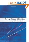 The SAGE Dictionary of Criminology