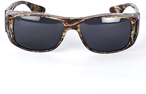 Clearvision Hd Unisex Wraparounds Camouflage Black Wrap 63mm Polarized Sunglasses