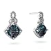 14K White Gold Cushion Created Alexandrite Antique