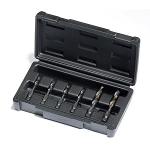 Champion DT22HEX-SET-MET6 Metric Combination Drill and Tap Set, 6-Piece by Champion