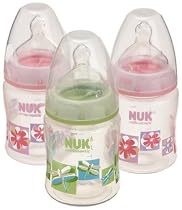 NUK Orthodontic Silicone BPA Free Nipple Bottle, 5 Ounce, 3 Pack, Colors May Vary
From NUK
