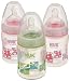 NUK 3 Pack Orthodontic Silicone BPA Free Nipple Bottle, 5 Ounce, Colors May Vary