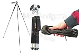 Smallest Full Size Pocket Travel Tripod 8 levels Fully Extendable for Compact Digital or SLR Cameras - A Superb Traveller Tripod with Ball head for maximum versatility.