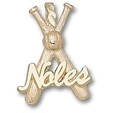 Florida State Univ Noles Bats Pendant (Gold Plated)