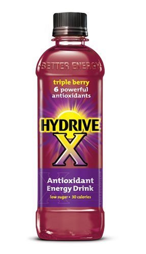 Hydrive X Antioxidant Energy Drink, Triple Berry, 15.5-Ounce Bottles (Pack of 12)