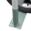 TIRE MOUNT FOR LARGE FLAGPOLE