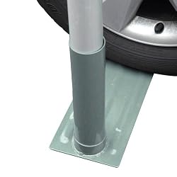 TIRE MOUNT FOR LARGE FLAGPOLE
