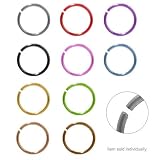 Anodized Titanium Nose Hoop Rings