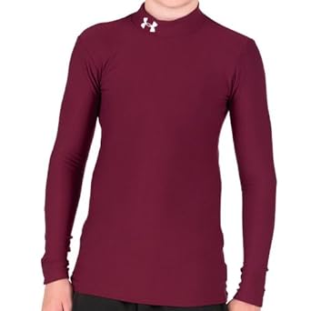 Under Armour Junior Cold Gear Compression Top Maroon: Amazon.co.uk: Clothing