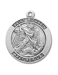 St. Michael Medal, Sterling Silver with Chain