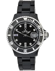 ToyWatch Womens PCLS01BK Quartz Black Dial Plastic Watch