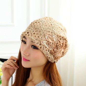 レディースワッチキャップ 女性 医療用 帽子 ビーニー 抗がん剤治療 花柄 MINO Creates ハンカチセット