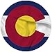 Colorado State Flag 3x5-100% Made in USA Using Tough, Long Lasting Nylon Built for Outdoor or Indoor Use, Featuring Locked Stitches on Hems and Quadruple Stitching on The Fly End