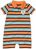 Carter's(カーターズ) マルチボーダーポロカバーオール(Orange) 18M [並行輸入品] [Baby Product]