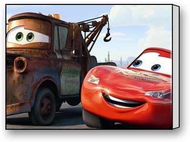 Funnyone Custom Modern Wall Art Decoration for Home Lightning Mcqueen And Mater Cars Canvas Prints