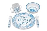 Mud Pie Baby Little Prince Melamine Feeding Set