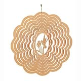 Copper Hummingbird Wind Spinner