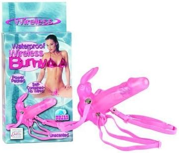 Bundle Waterproof Wireless Bunny and 2 pack of Pink Silicone Lubricant 3.3 oz