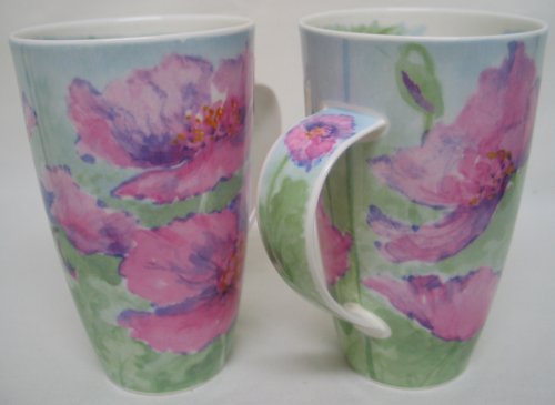 DUNOON Becher Tasse Form Henley Motiv \"Painted Poppies-P\" Preisvergleich