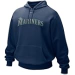 Nike Seattle Mariners Navy Blue Tackle Twill Hoody Sweatshirt $49.95