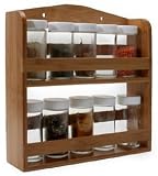 Danesco Natural Living Spice Rack - Bamboo - Wall