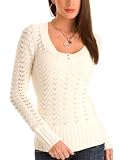 GUESS Long Sleeve 2 Button Sweater