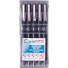 Uni Pin Drawing Pens,  Pack of 5 Assorted Tip Sizes, Black Ink