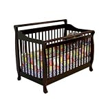 Dream On Me Liberty 4-in-1 Convertible Hard wood Crib in Cherry