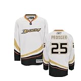 PRONGER #25 Anaheim Ducks RBK NHL Premier Hockey Jersey by Reebok (Custom Sewn with Authentic Tackle Twill)