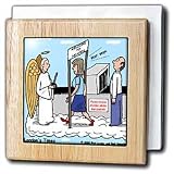 Review 3dRose LLC  / Extreme Heavenly Security Measures - 6 Inch Tile Napkin Holder