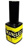 ManGlaze Matte Nail Polish, Matte Is Murder - Black (Lefty Label Art)