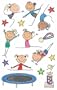 Me & My Big Ideas Mambi 4-1/2 Inch by 6 Inch Minis Stickers 3 Sheets/Package, Gymnastics