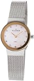 Skagen Denmark Womens Watch Silver with Gold Mirror Border #358XSGSW