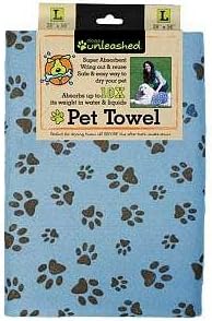 Dogs Unleashed Ritz Super Absorbent Viscose Pet Towel, 20 by 27-Inch, Taupe