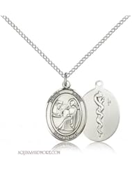 St. Luke the Apostle Doctor Medium Sterling Silver Medal