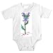 Onesie with plant, insect, blue, growing, butterfly Onesie with plant, insect, blue, growing, butterfly