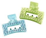 France Luxe Princess Cutout Rectangle Jaw with Swarvski Crystals - Nacro Brights