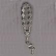 Confirmation Finger Rosary - Sacred Heart Crucifix - Clear 6mm Beads - Descending Dove Centerpiece - Length: 6" - IMPORTED FROM ITALY Confirmation Finger Rosary - Sacred Heart Crucifix - Clear 6mm Beads - Descending Dove Centerpiece - Length: 6" - IMPORTED FROM ITALY