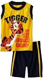 Disney Baby-Boys Infant 2 Piece Tigger Bounce Champ Short Set, Spectra Yellow, 18 Months